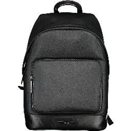 Black Polyester Backpack