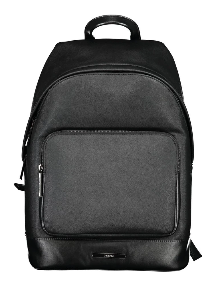 Black Polyester Backpack