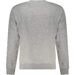 Gray Cotton Men Sweater