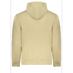 Beige Cotton Men Sweater