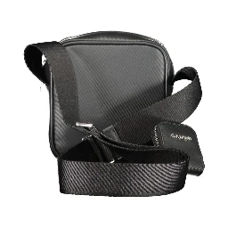 Black Polyester Shoulder Bag