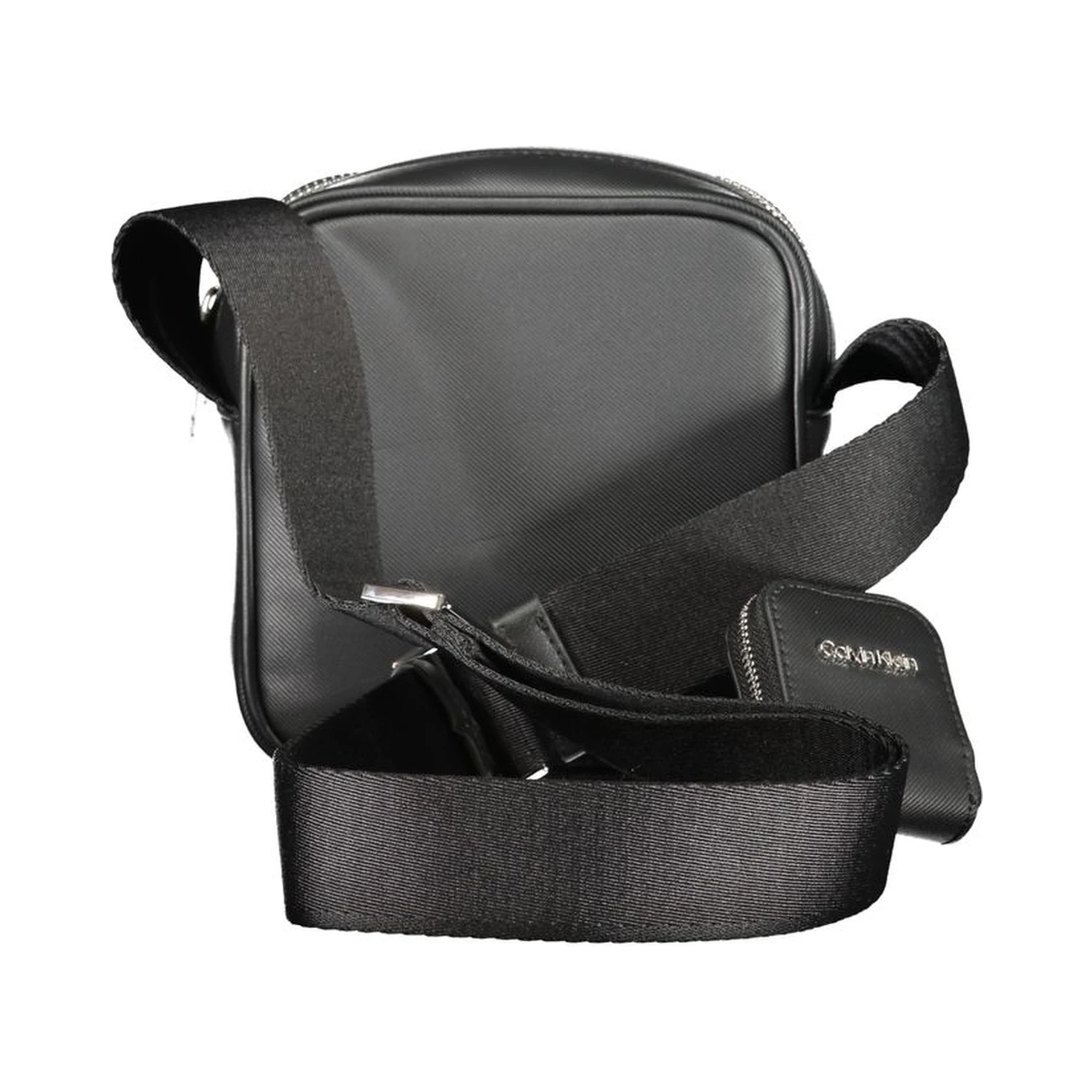 Black Polyester Shoulder Bag