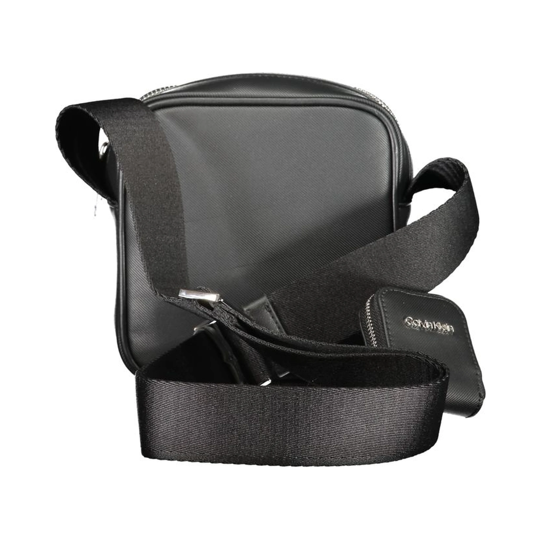 Black Polyester Shoulder Bag