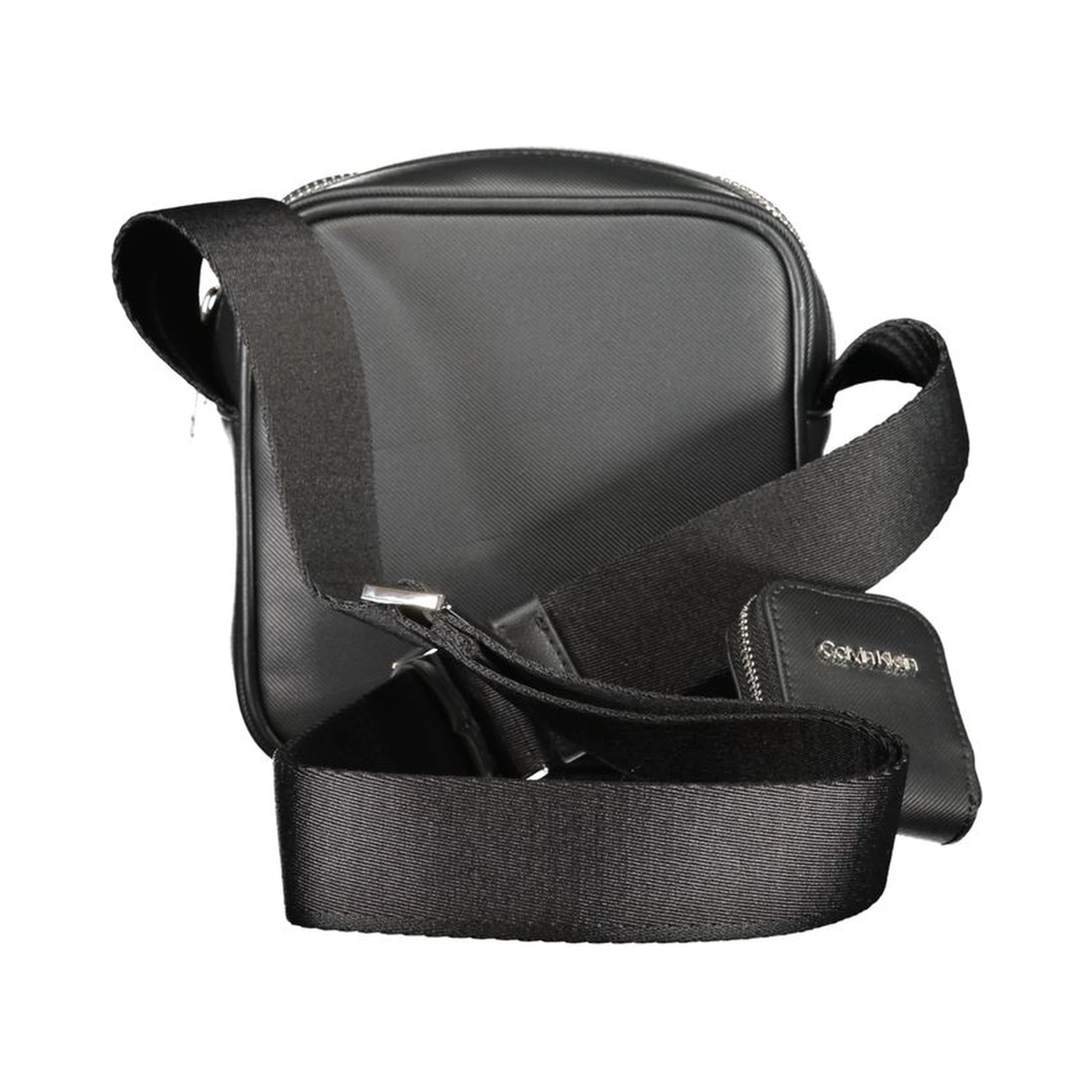 Black Polyester Shoulder Bag