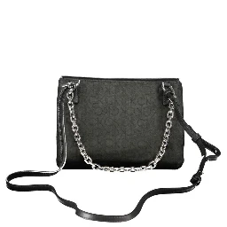 Nero Polyurethane Woman Shoulder Bag