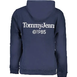 Blue Cotton Men Sweater