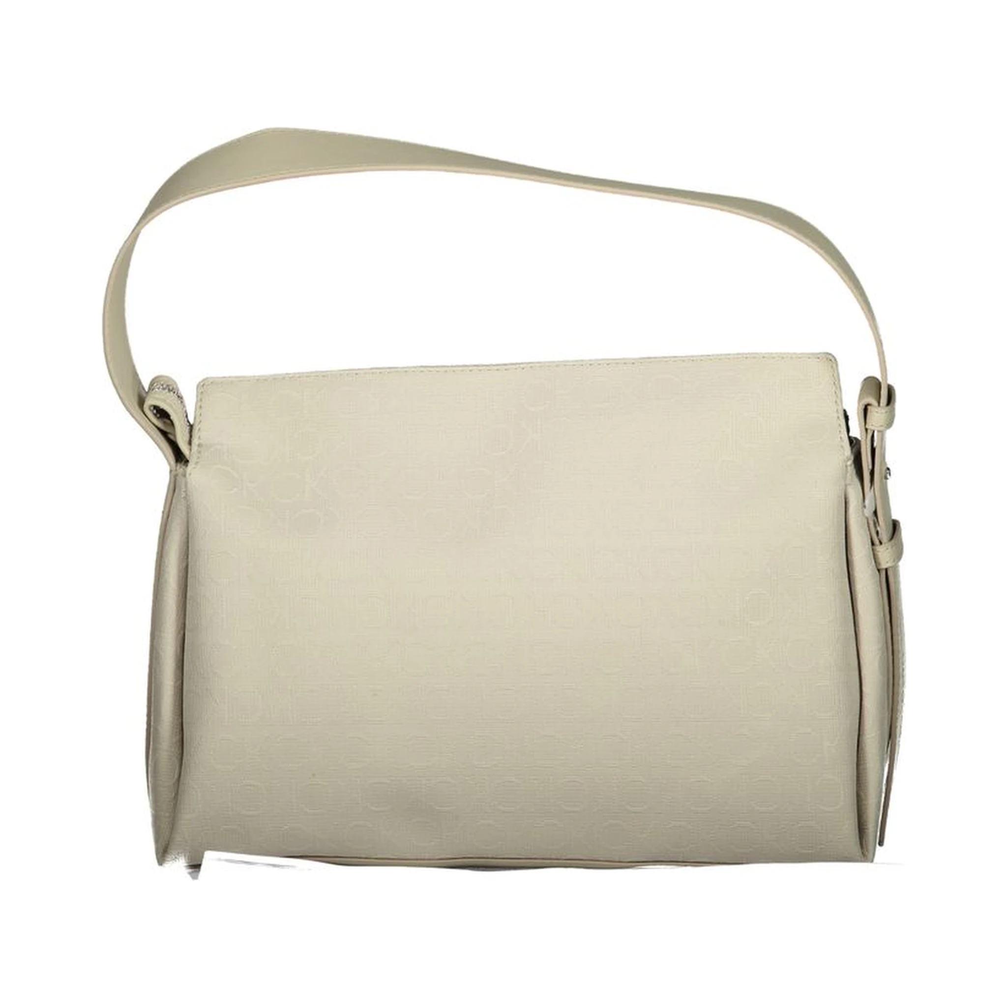 Beige Polyester Handbag