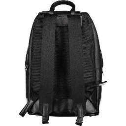 Black Polyester Backpack