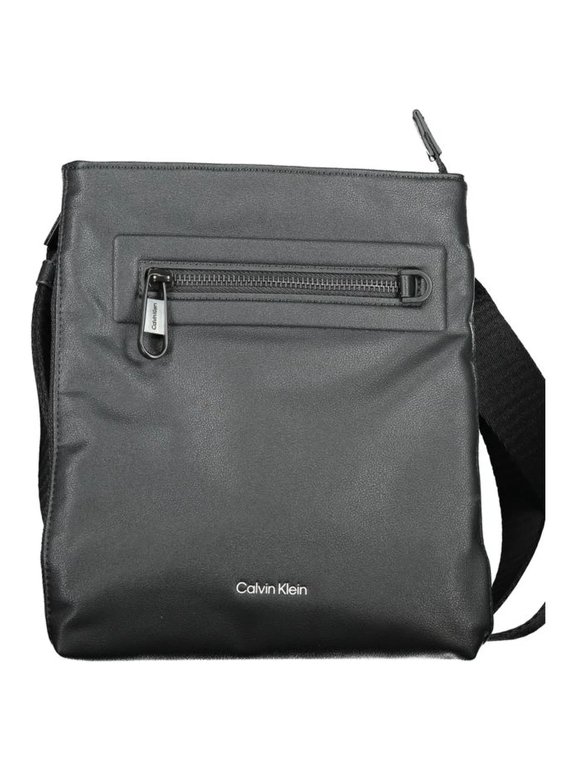 Black Polyester Shoulder Bag