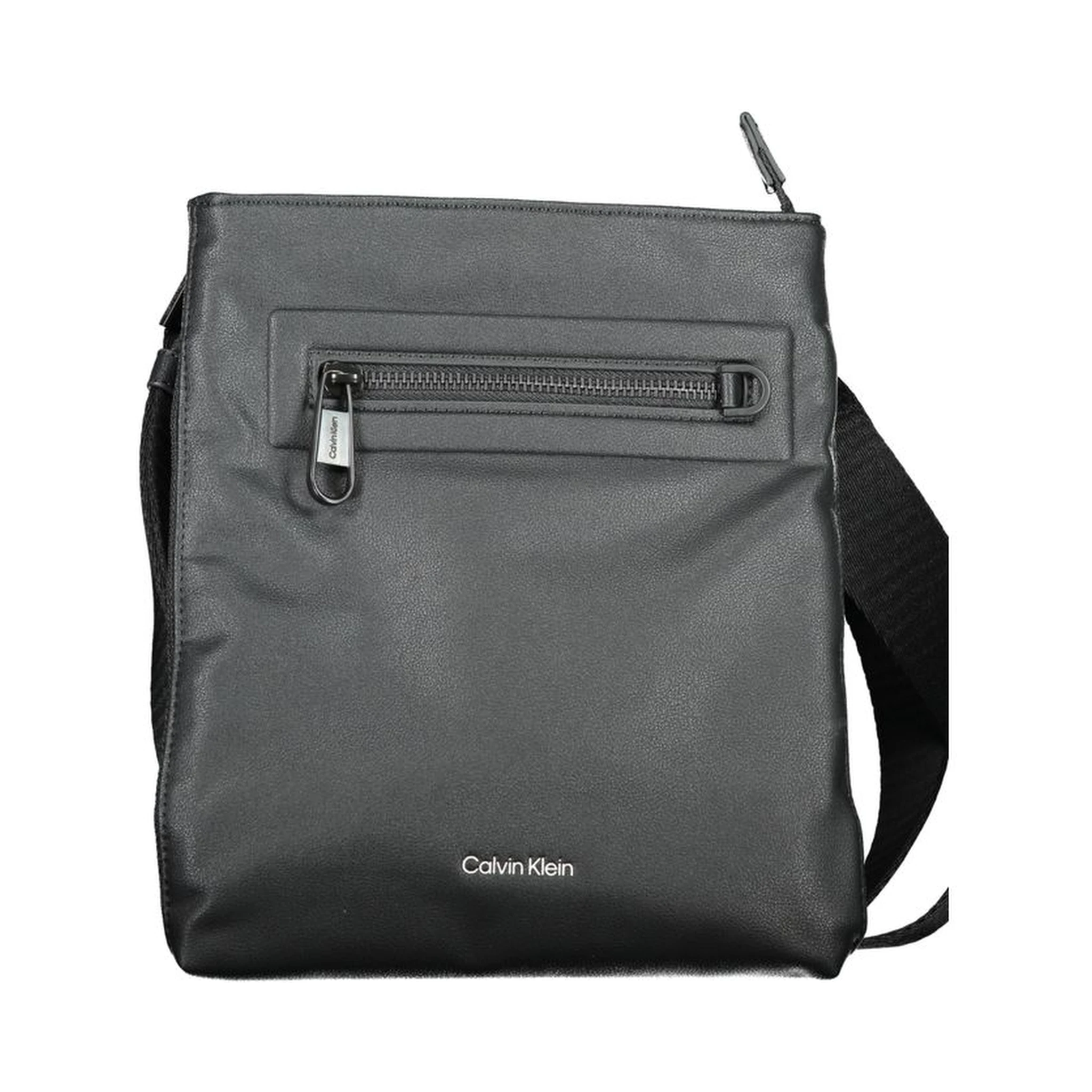 Black Polyester Shoulder Bag
