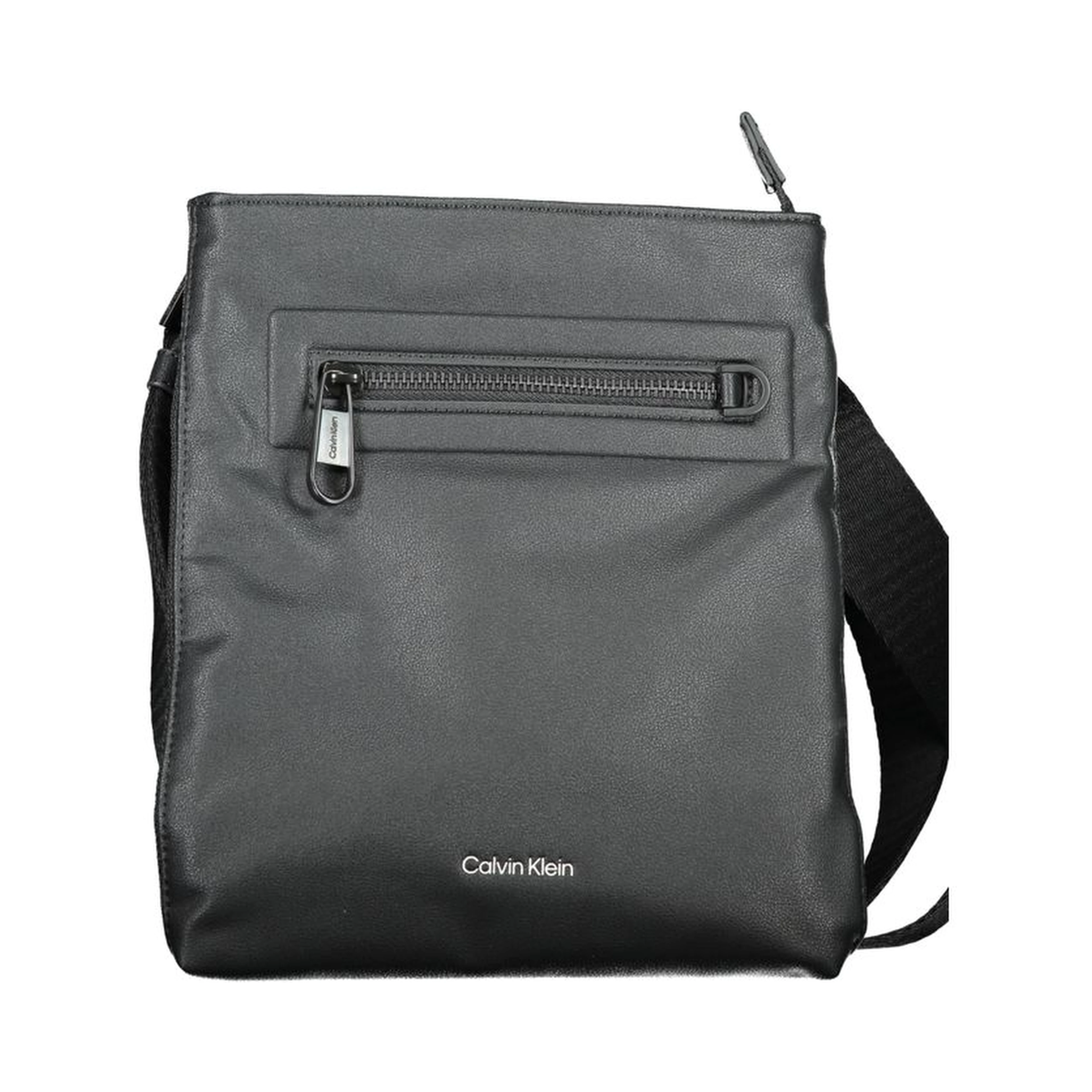 Black Polyester Shoulder Bag