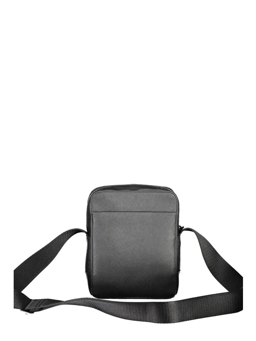Black Polyester Shoulder Bag