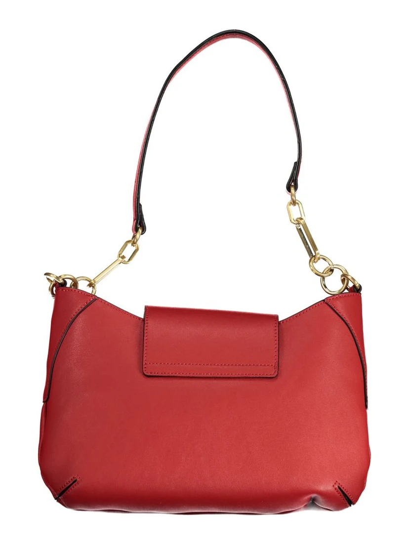 Red Polyethylene Women Handbag