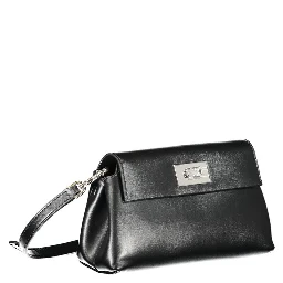 Black Polyester Handbag