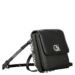 Nero Polyurethane Woman Shoulder Bag