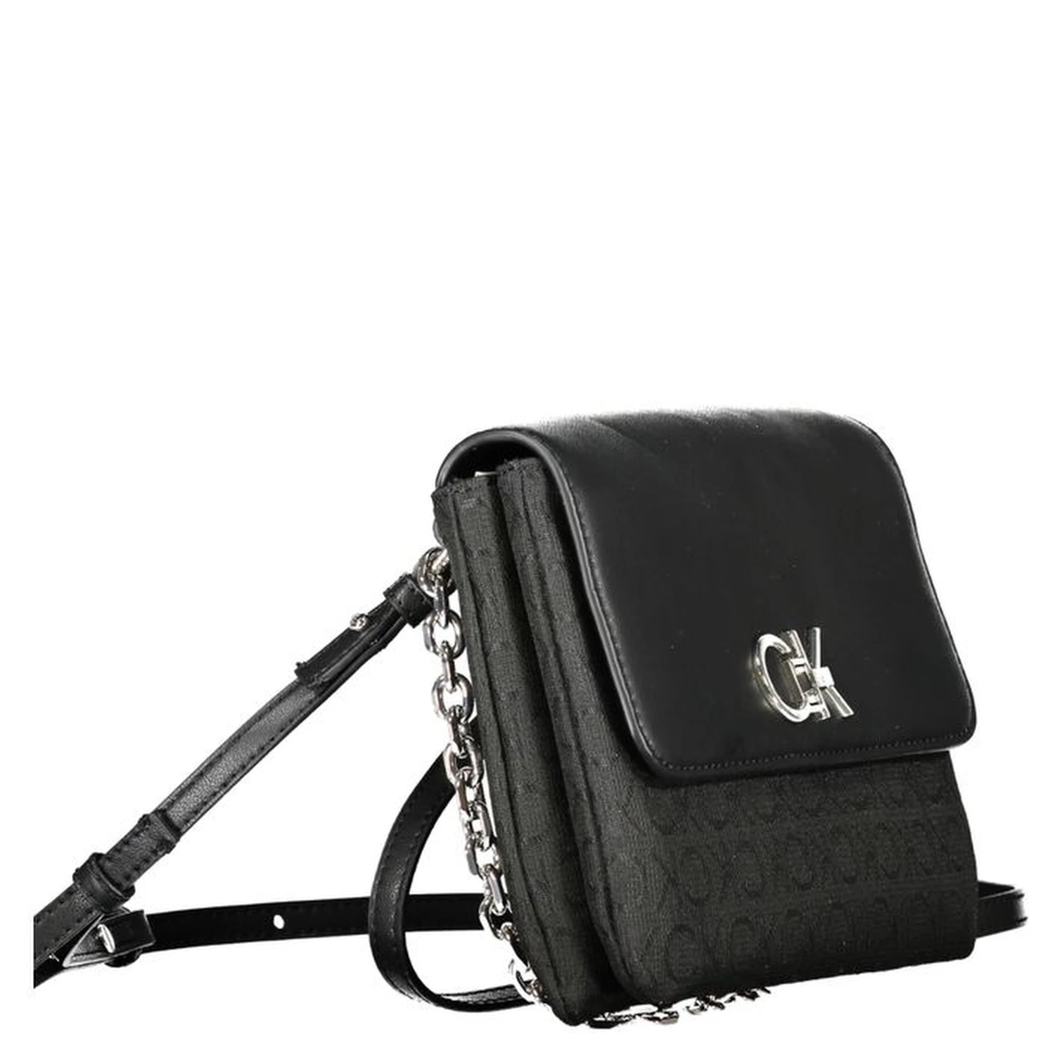 Nero Polyurethane Woman Shoulder Bag