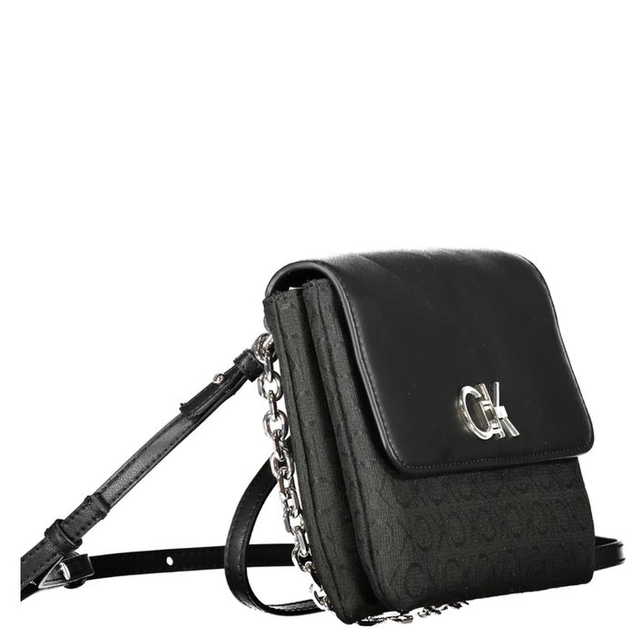 Nero Polyurethane Woman Shoulder Bag