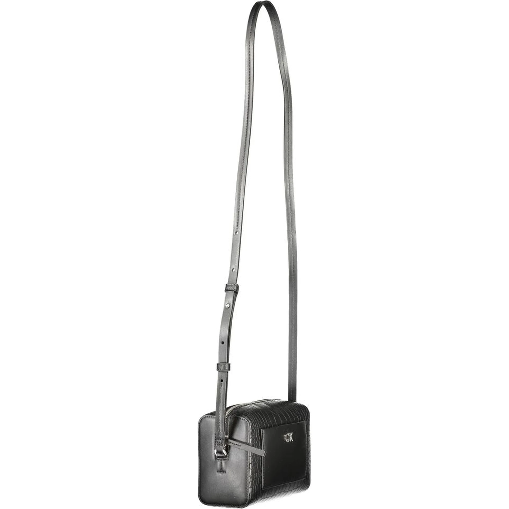 Black Polyester Handbag