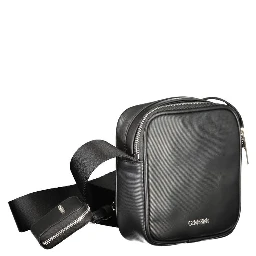 Black Polyester Shoulder Bag