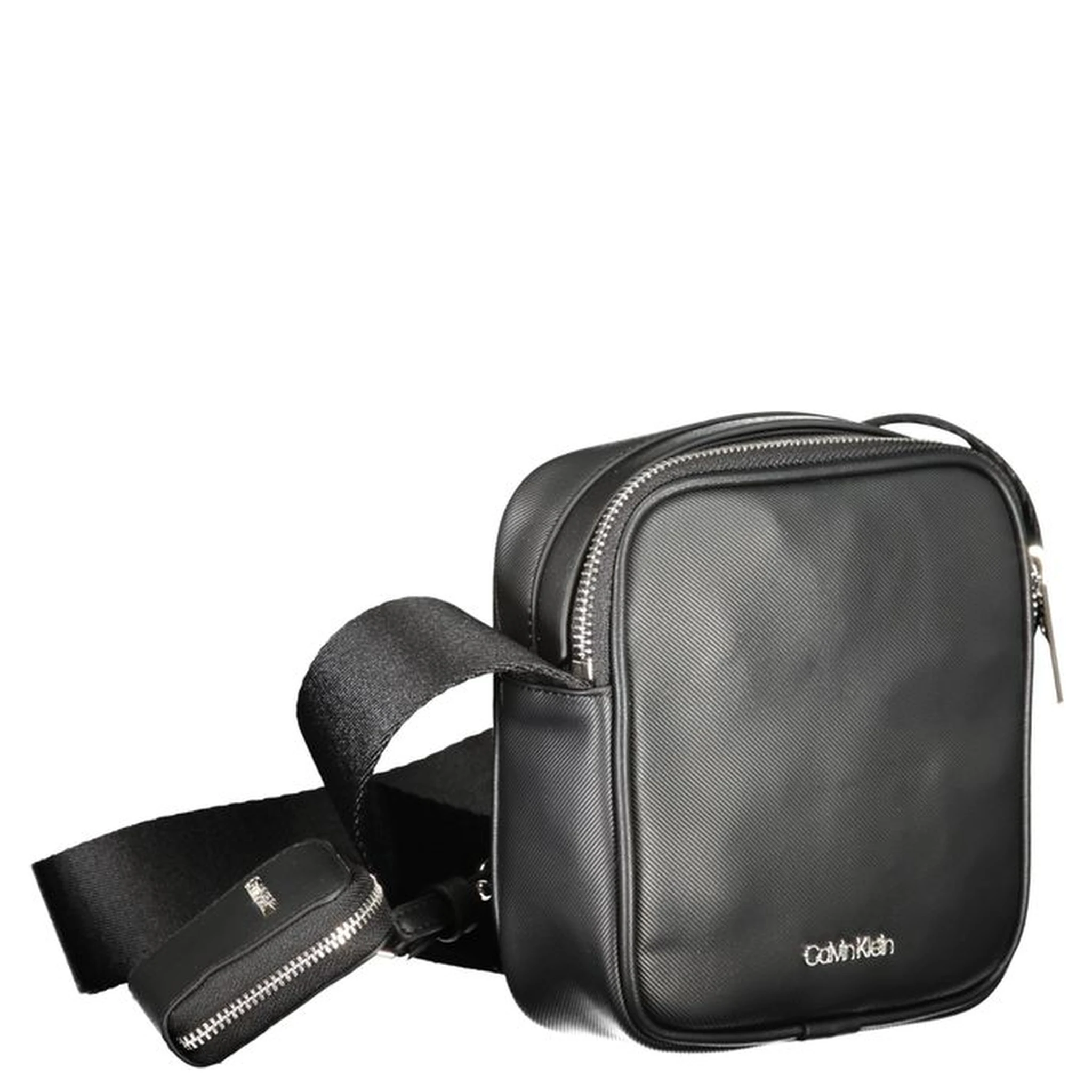 Black Polyester Shoulder Bag