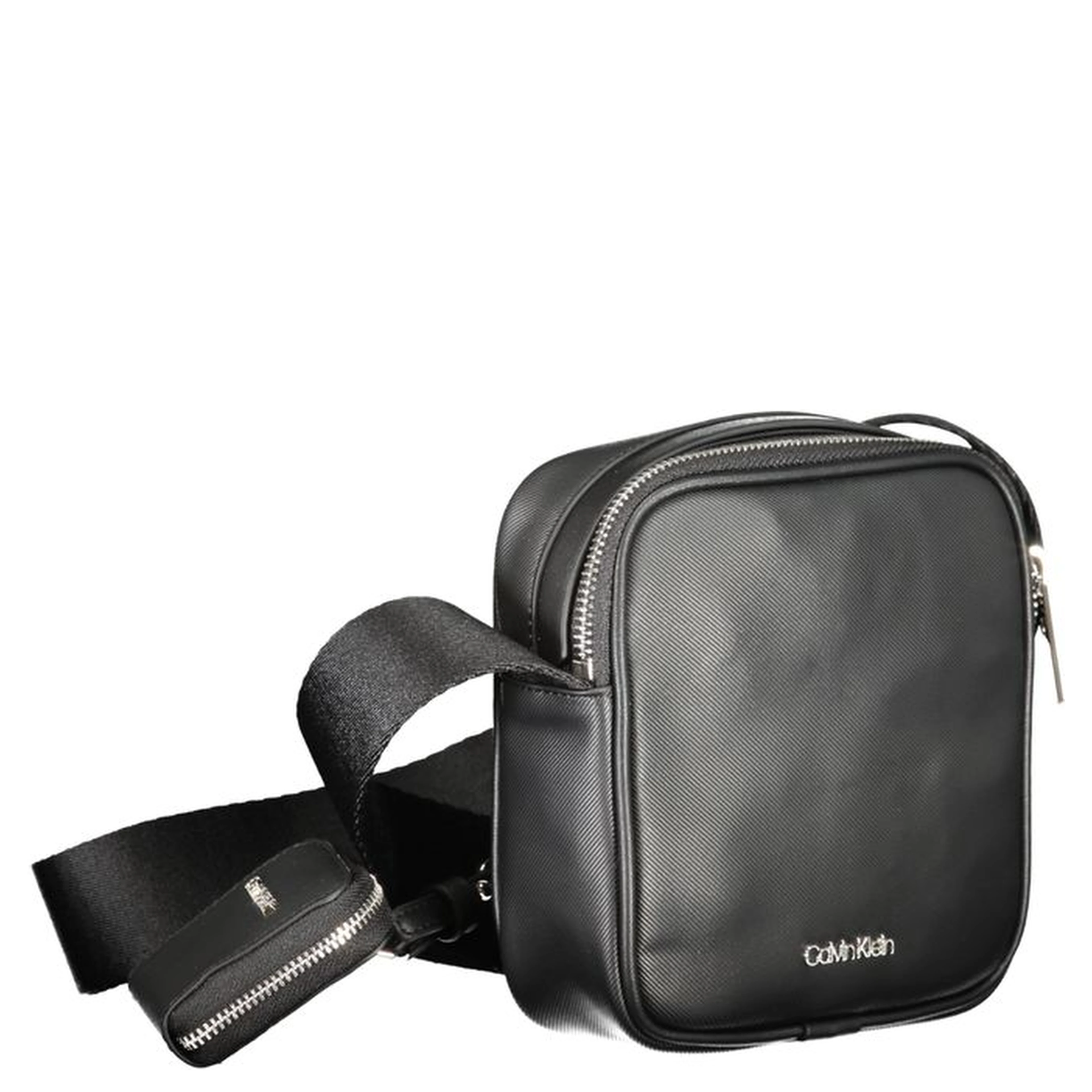 Black Polyester Shoulder Bag