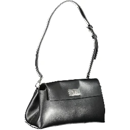 Black Polyester Handbag