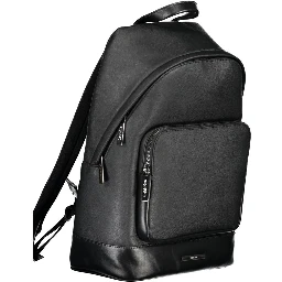 Black Polyester Backpack