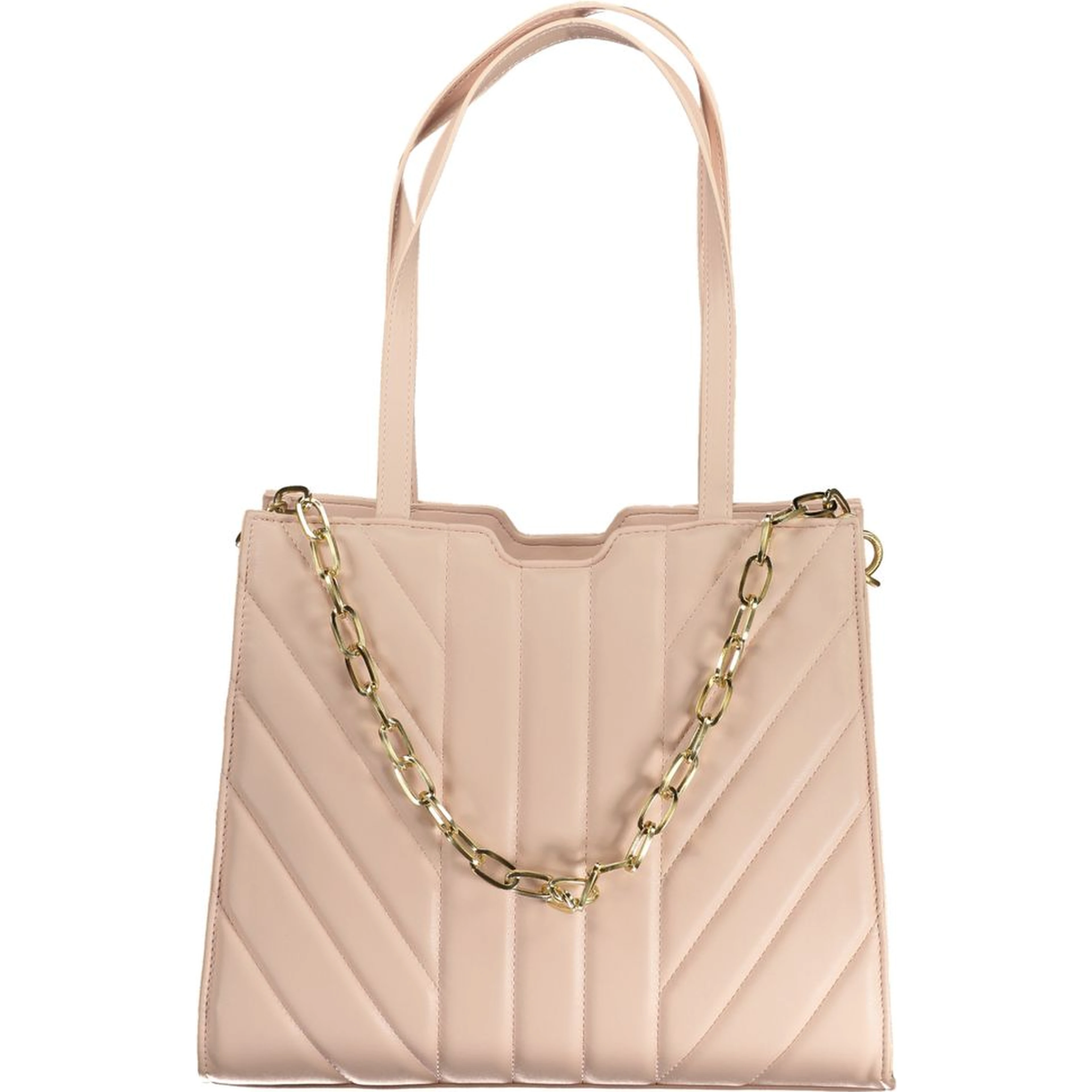 Pink Polyethylene Handbag