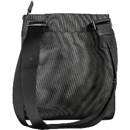Black Polyester Shoulder Bag