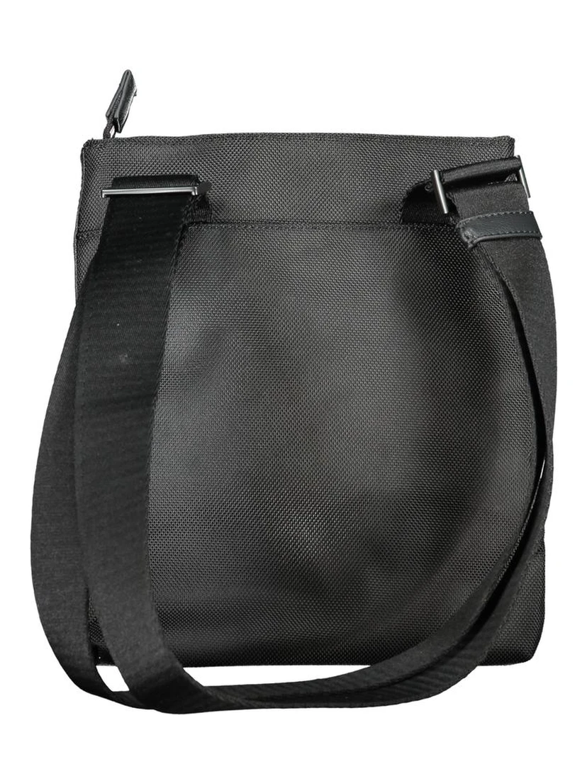 Black Polyester Shoulder Bag
