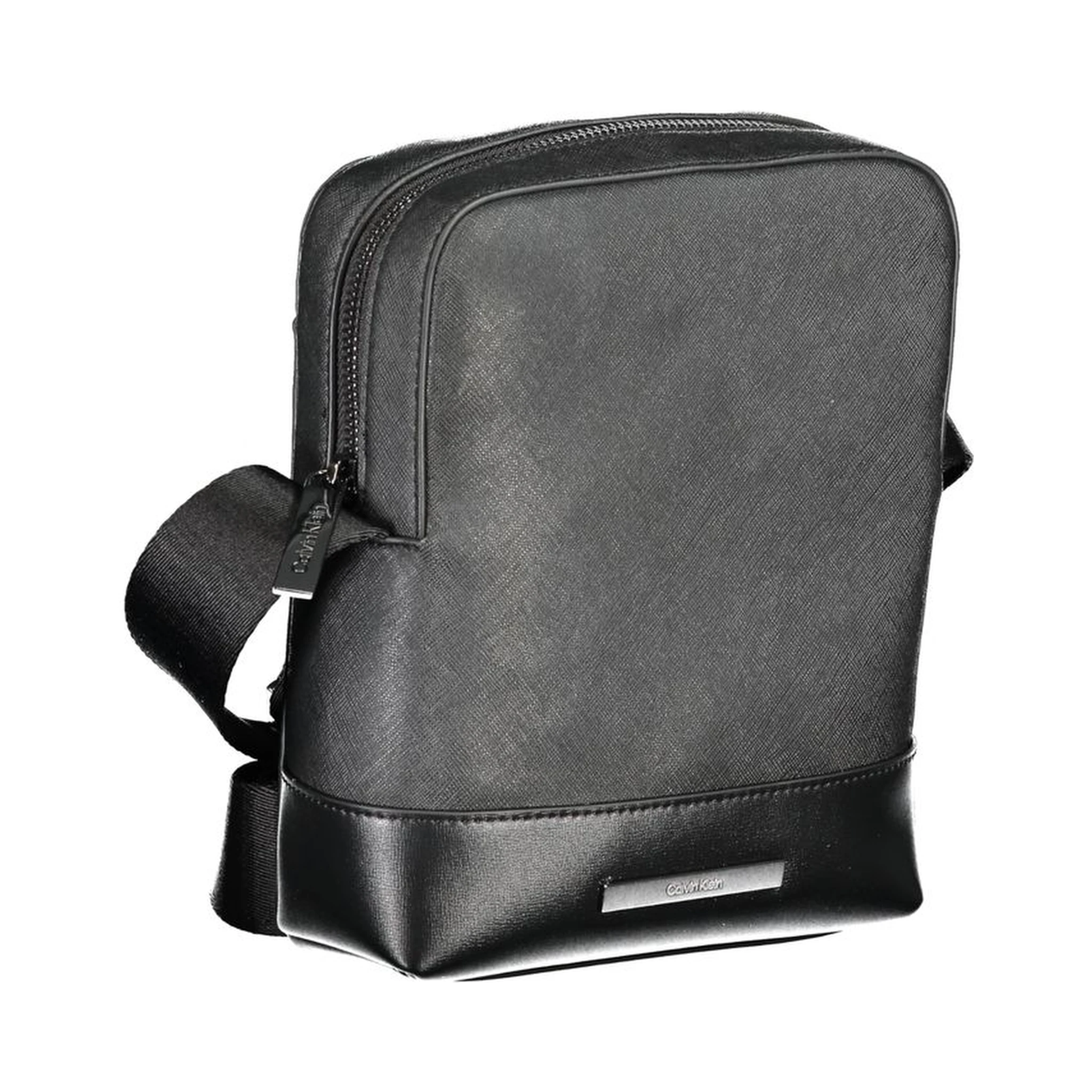 Black Polyester Shoulder Bag