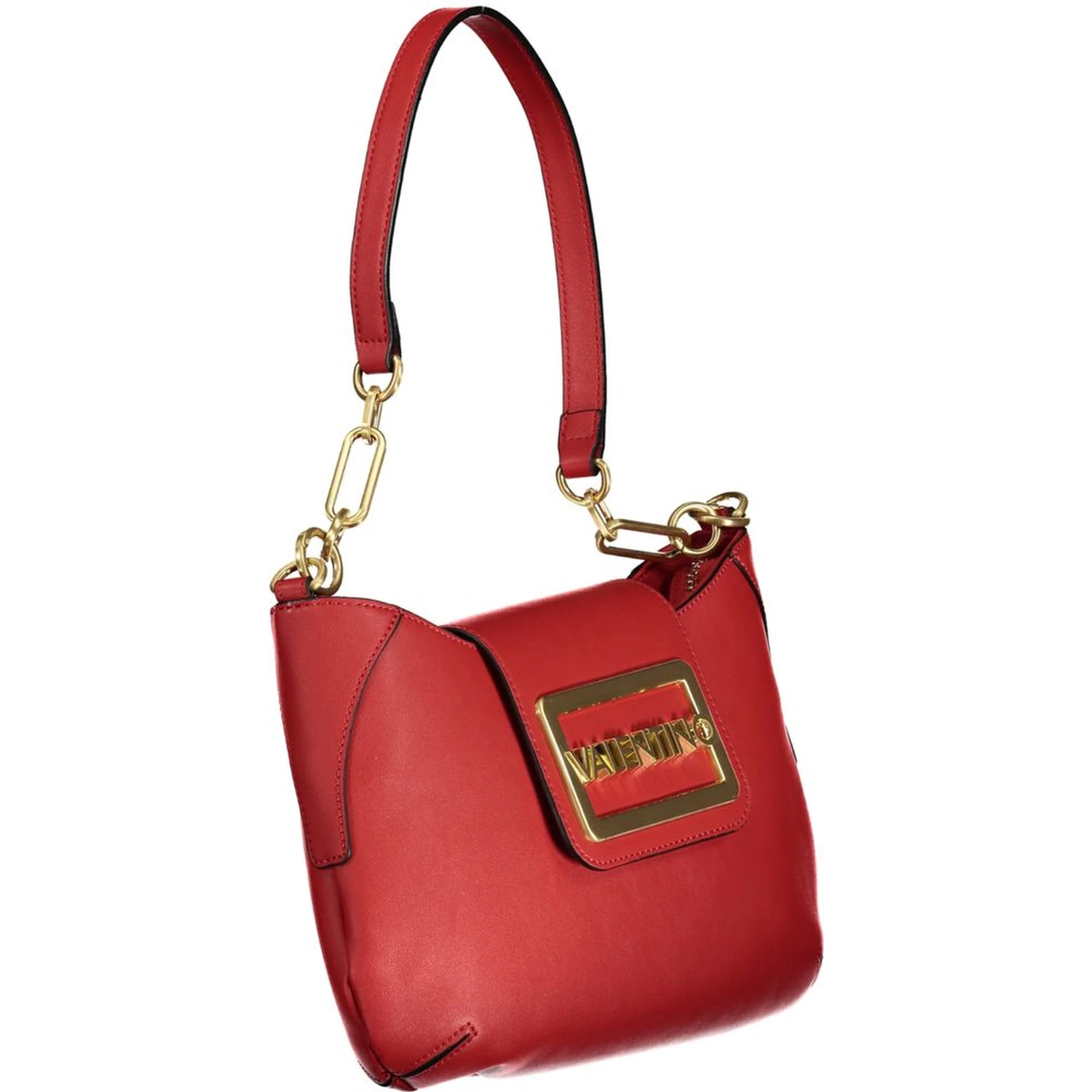 Red Polyethylene Women Handbag