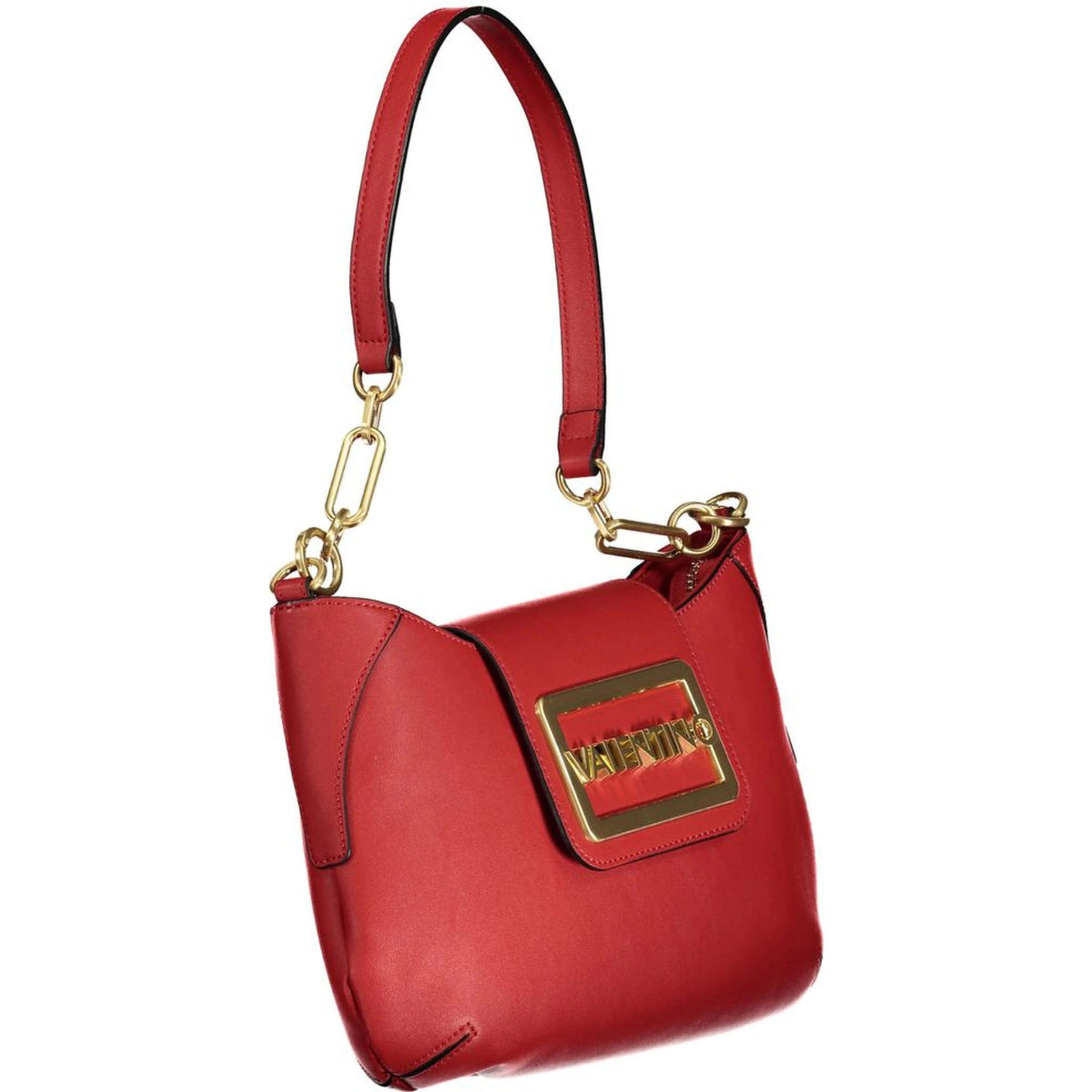 Red Polyethylene Women Handbag