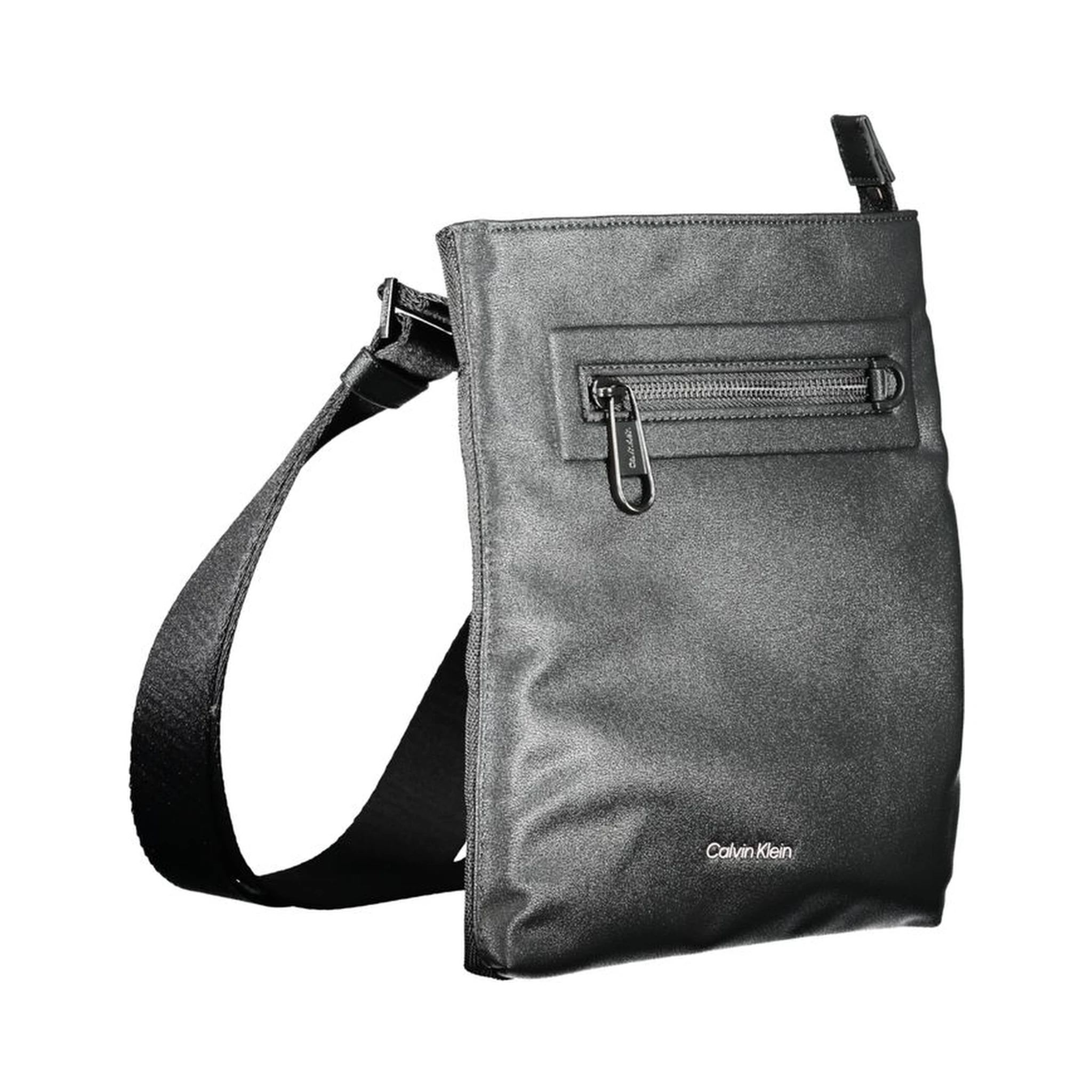 Black Polyester Shoulder Bag