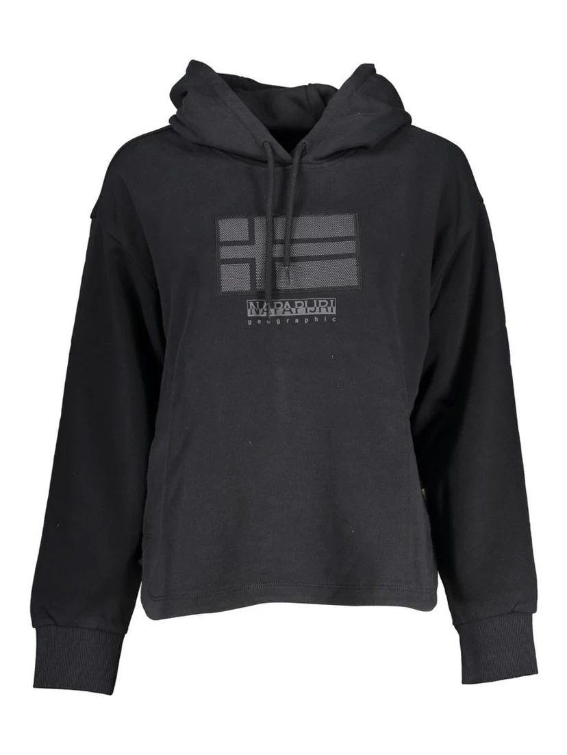 Black Cotton Women Sweater