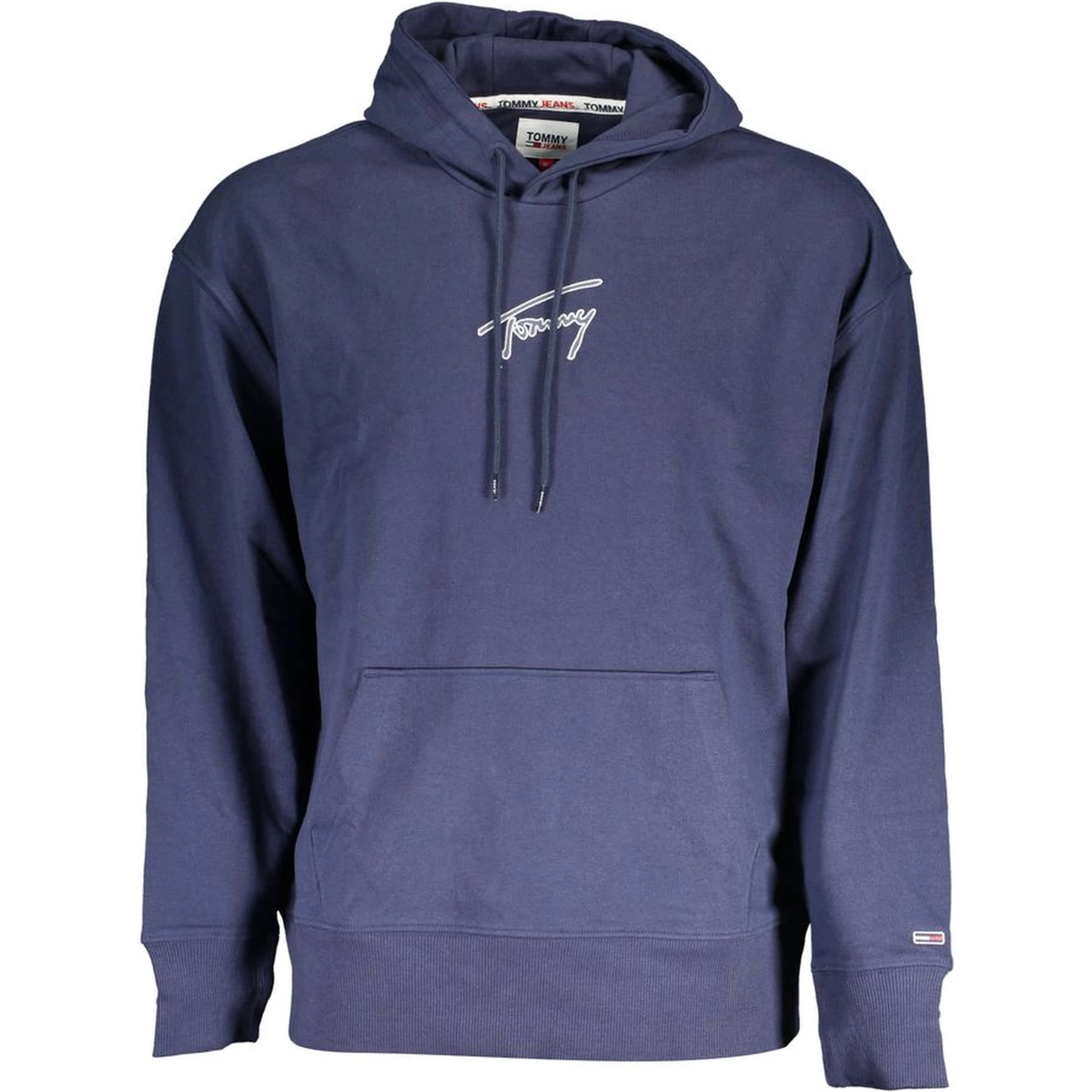 Blue Cotton Men Sweater