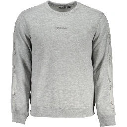 Gray Polyester Men Sweater