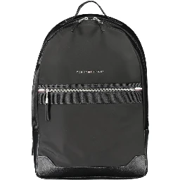 Black Polyester Backpack