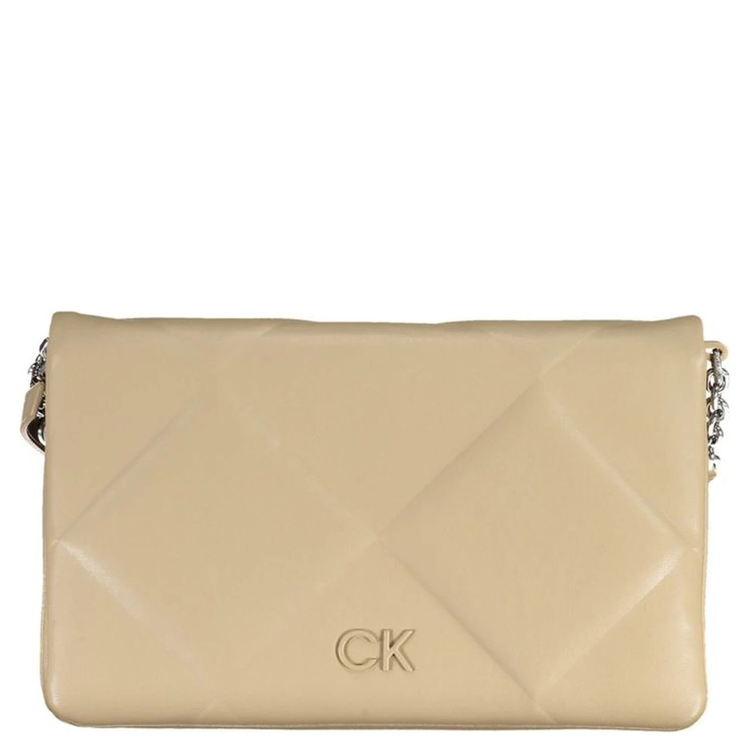 Beige Polyester Handbag