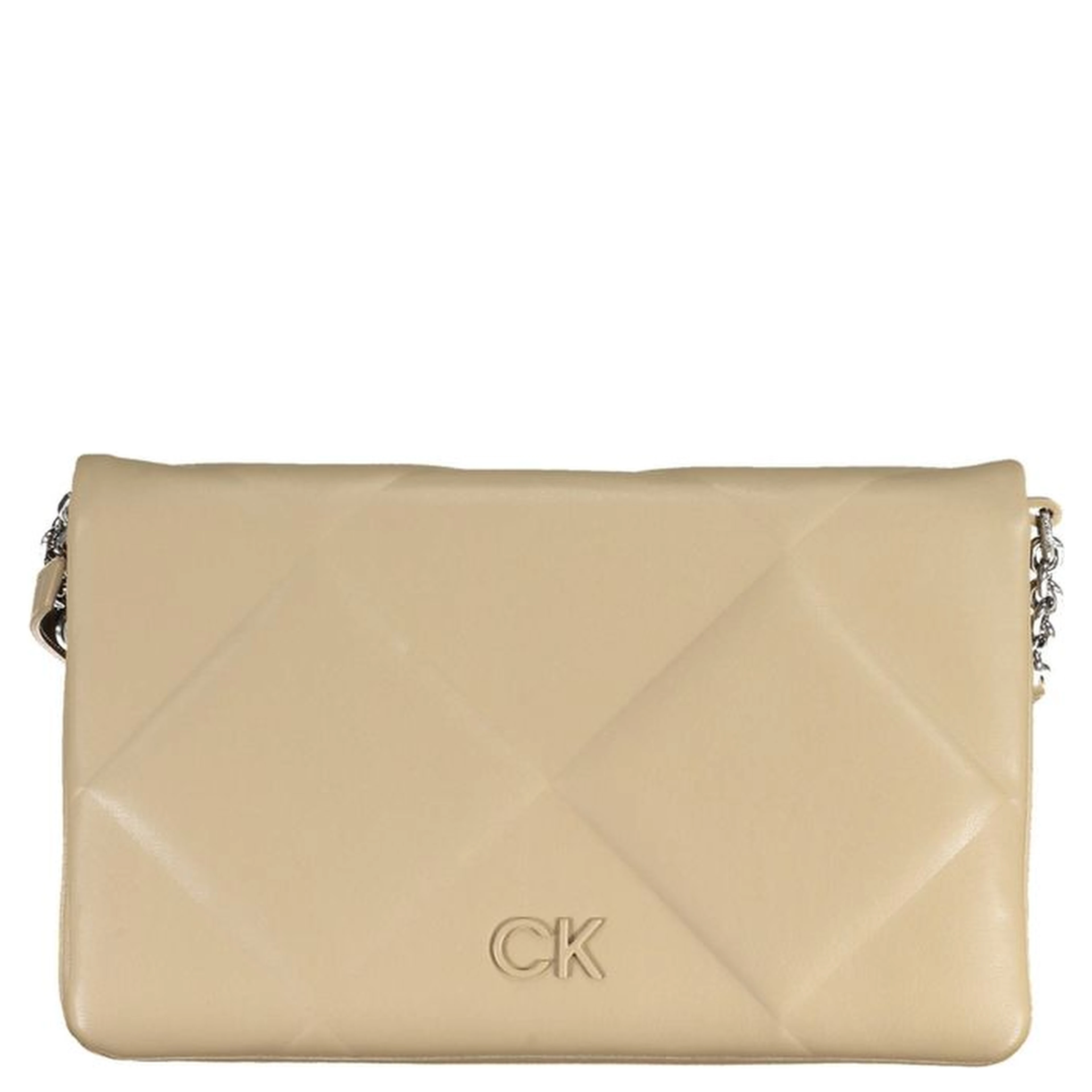 Beige Polyester Handbag