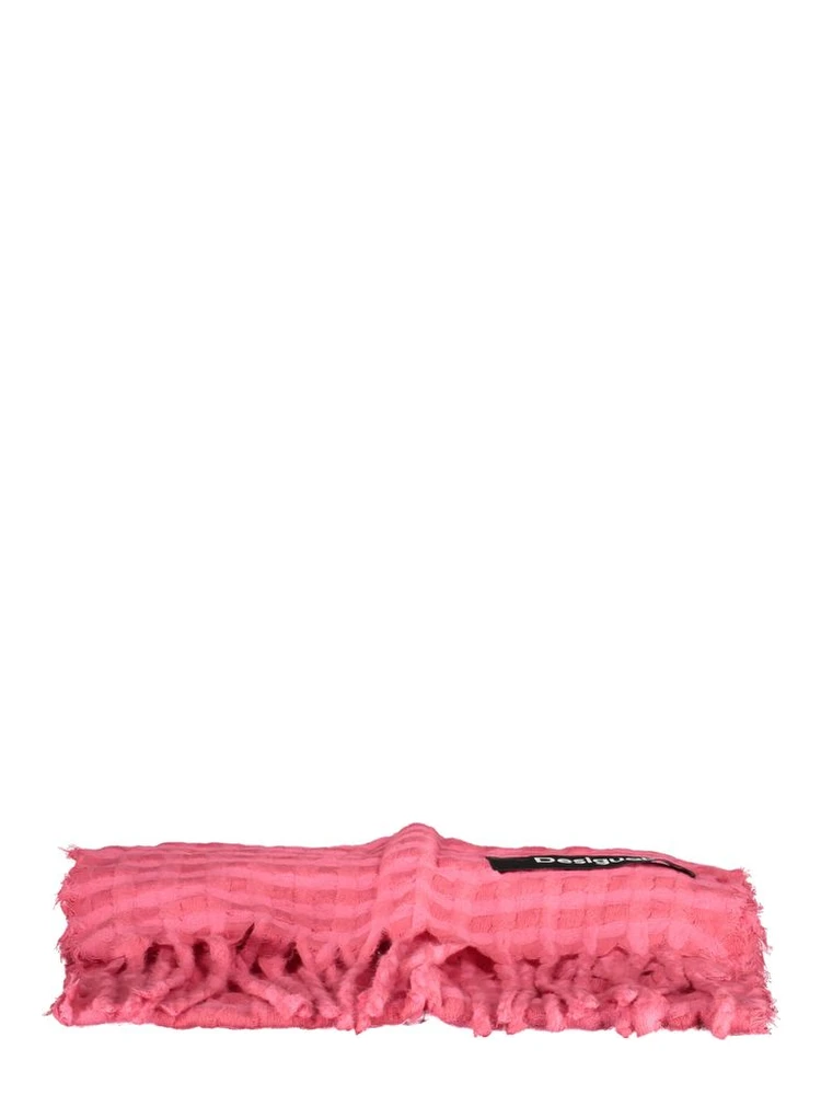 Pink Polyester Scarf