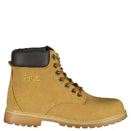 Yellow Polyester Women Boot