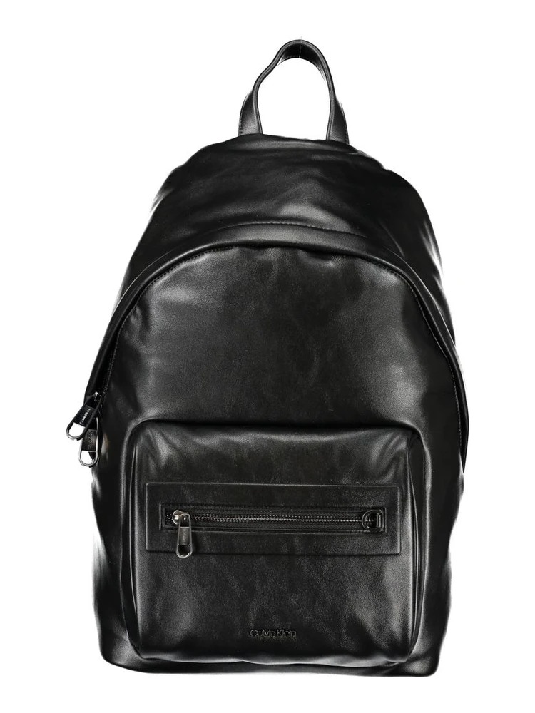 Black Polyester Backpack