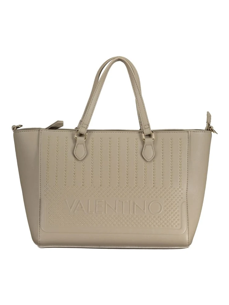 Beige Polyethylene Handbag