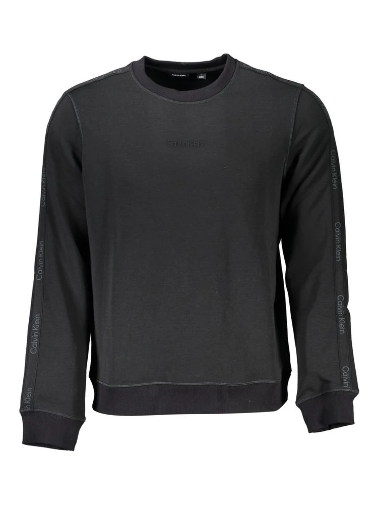 Black Polyester Men Sweater
