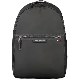 Black Polyester Backpack