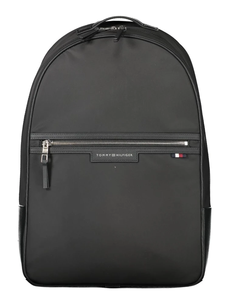 Black Polyester Backpack