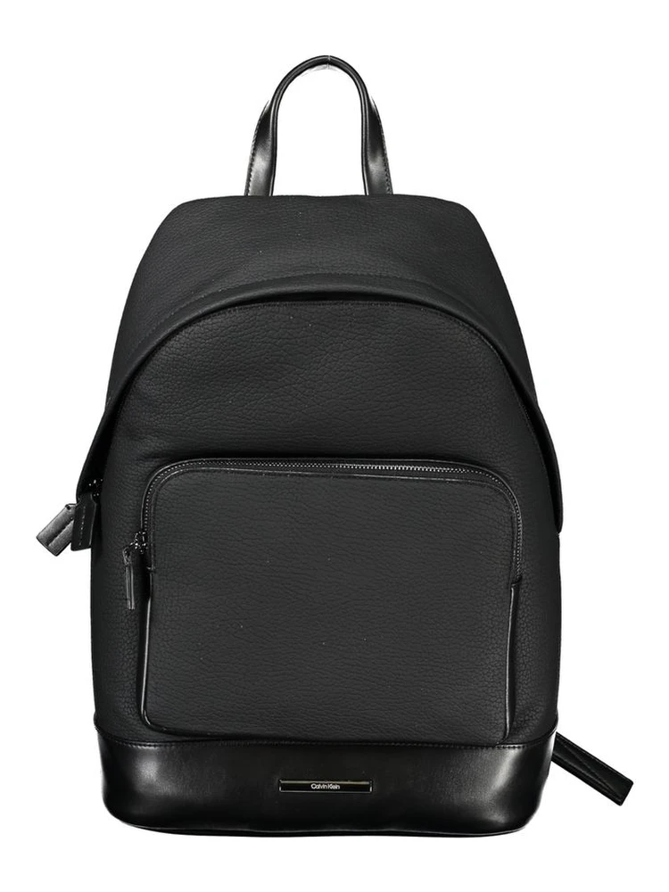 Black Polyester Backpack