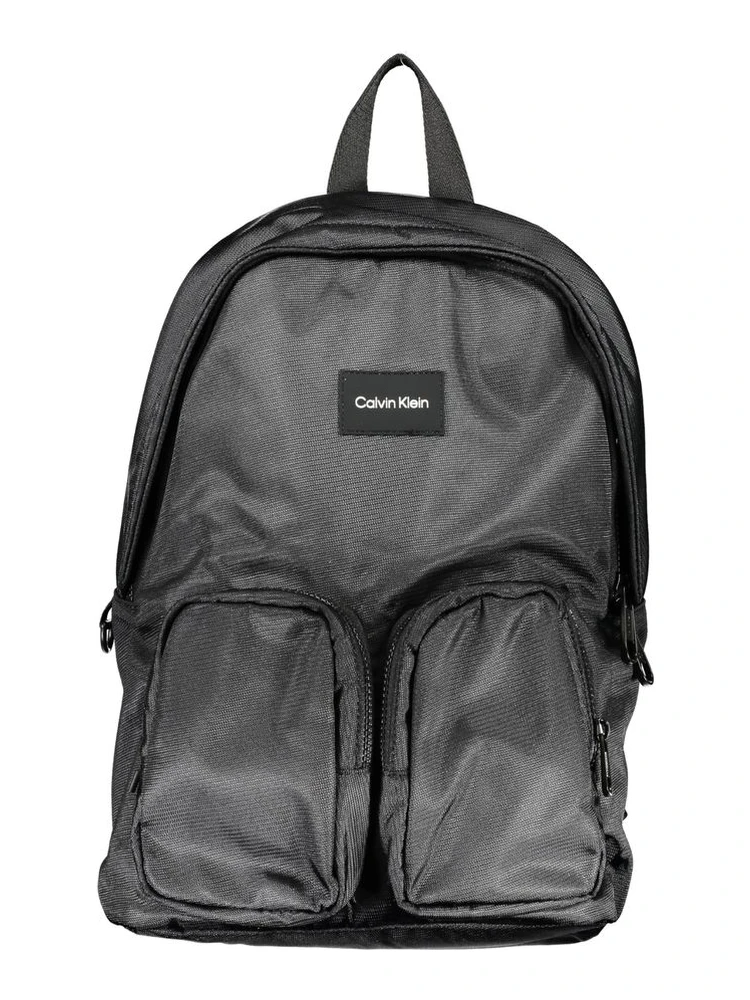 Black Polyester Backpack