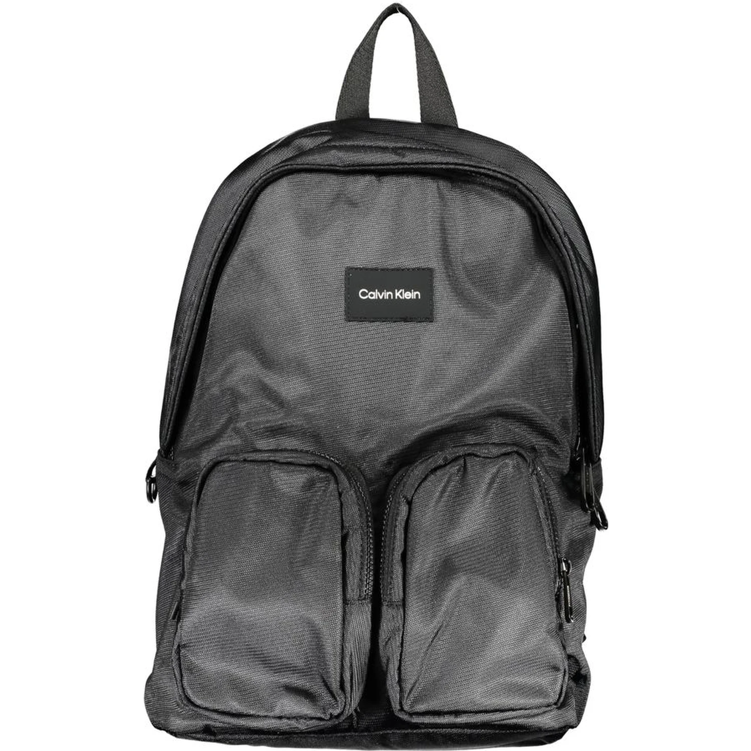 Black Polyester Backpack